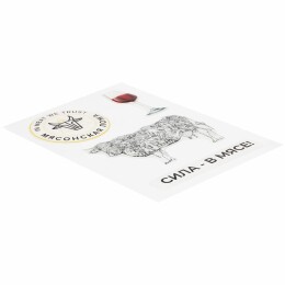 сделано в России Объемные наклейки под смолой Sticker Pack на заказ