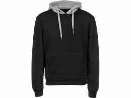 US Basic Толстовка с капюшоном "Amsterdam" мужская, черный/серый меланж