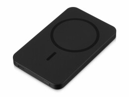 Разное Магнитный беспроводной внешний аккумулятор "Razor", 5000 mAh, металл, черный