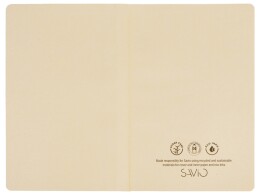 Savio Блокнот А5 из переработанного тростника и RPET "Adiantum", 80 листов, гибкая обложка, синий