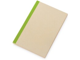 Savio Блокнот А5 из переработанного тростника и RPET "Adiantum", 80 листов, гибкая обложка, зеленое яблоко