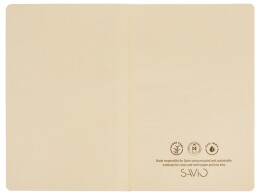 Savio Блокнот А5 из переработанного тростника и RPET "Adiantum", 80 листов, гибкая обложка, зеленое яблоко