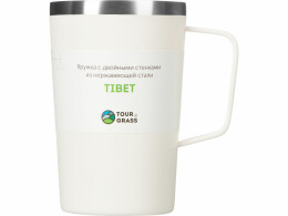 Tour de Grass Стальная кружка с двойными стенками и порошковым покрытием "Tibet", белый