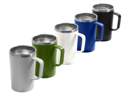 Tour de Grass Стальная кружка с двойными стенками и порошковым покрытием "Tibet", нейви