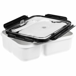 Разное Ланчбокс Cibus с аккумулятором холода, белый с черным