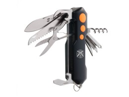 Stinger Нож перочинный Stinger, 96 мм, 15 функций, материал рукояти: алюминий, PP (черный/оранжевый)