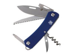 Stinger Нож перочинный Stinger, 103 мм, 10 функций, материал рукояти: АБС-пластик (синий)
