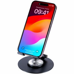 Разное Подставка для смартфона Smartic, черный металлик