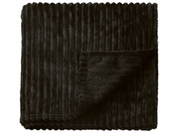 Разное Плед Wave флисовый, черный