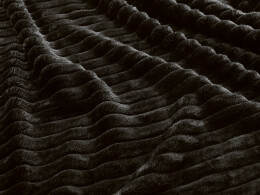 Разное Плед Wave флисовый, черный