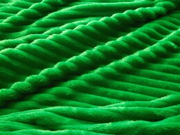 Разное Плед Wave флисовый, зеленый