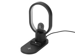 Evolt Беспроводная зарядная станция 4-в-1 "Portal" c лампой, 15 Вт, черный