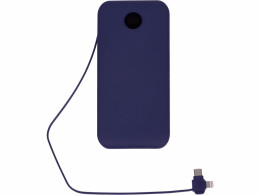 Evolt Внешний беспроводной аккумулятор с подсветкой лого «Astro», 10000 mAh, темно-синий