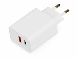 Evolt Сетевое зарядное устройство c выходами USB-A и USB-C «Recharger», 10 Вт, белый
