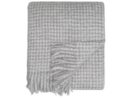 Разное Акриловый плед Harp 130x180 см, белый/холодный серый