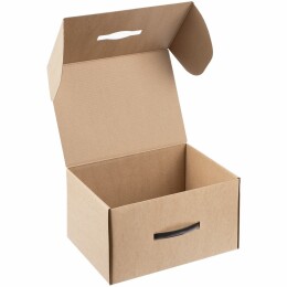 сделано в России Коробка Matter High Light, крафт с черной ручкой