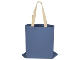 Разное Сумка для шопинга Steady из хлопка с парусиновыми ручками, 260 г/м2, голубой