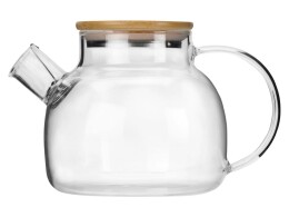 Eat&Bite Select Стеклянный заварочный чайник Sencha с бамбуковой крышкой
