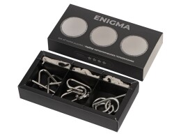 Разное Набор из 3 металлических головоломок в мешочках «Enigma»