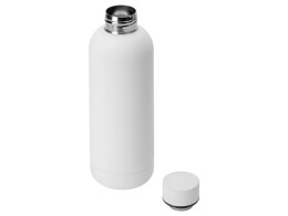 Waterline Вакуумная термобутылка "Cask" Waterline, soft touch, 500 мл, тубус, белый