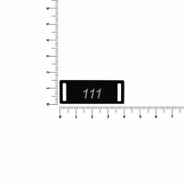 Разное Шильдик металлический Kova, черный