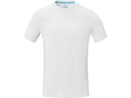 Elevate Borax Мужская футболка с короткими рукавами из переработанного полиэстера, сертифицированного согласно GRS - Белый