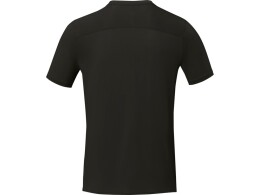 Elevate Borax Мужская футболка с короткими рукавами из переработанного полиэстера, сертифицированного согласно GRS - сплошной черный