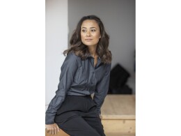 Elevate Cuprite Женская рубашка с длинным рукавом, изготовленная из натуральных материалов, которые отвечают стандарту GOTS - Светло-синий