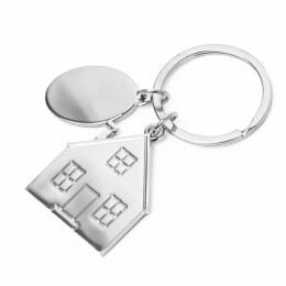 Happy gifts Брелок SILV HOME; 3,97 x 3,3 x 0,3 см; металл