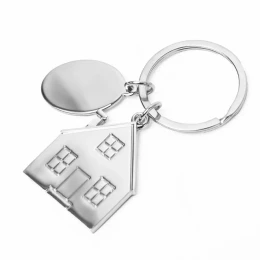 Happy gifts Брелок SILV HOME; 3,97 x 3,3 x 0,3 см; металл
