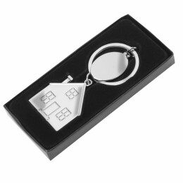 Happy gifts Брелок SILV HOME; 3,97 x 3,3 x 0,3 см; металл