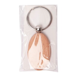 Happy gifts Брелок TIMBER OVAL; 5,2 x 3,2 см; дерево