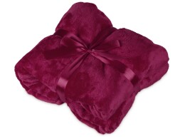 Разное Плед мягкий флисовый Fancy, бордовый