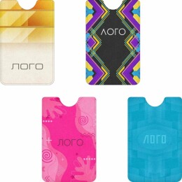 сделано в России Чехол для карты с RFID-защитой на заказ, экокожа