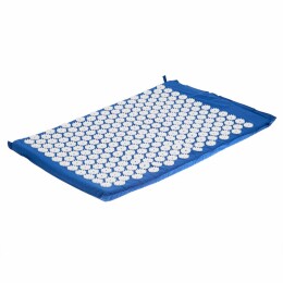 Разное Массажный акупунктурный коврик с валиком Iglu, синий с белым