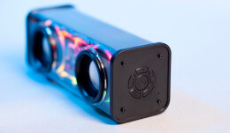 mid-oceangift Bluetooth колонка "Buzz Light" 10Вт (2х5Вт) с разноцветной подсветкой-эквалайзером и прозрачным корпусом