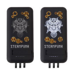 mid-oceangift Беспроводное зарядное (22.5/15W) устройство "Topfull SOFTTOUCH" 10000 mAh с подсветкой лого, присосками, встроенными кабелями, с подставкой