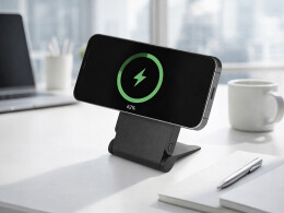 Qjet Внешний магнитный аккумулятор "MagnIQ", черный, 5000 mAh