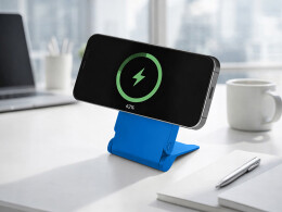 Qjet Внешний магнитный аккумулятор "MagnIQ", синий, 5000 mAh