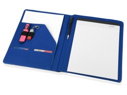 Разное Папка для документов «Делос», черный/синий