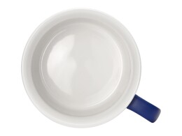 Разное Матовая кружка Nancy 360 мл цветная снаружи, белая внутри, синий