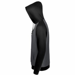 Sol's Толстовка унисекс Seattle, темный меланж с черным