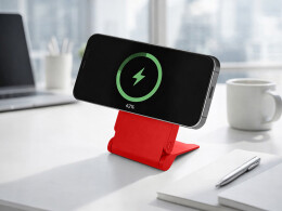 Qjet Внешний магнитный аккумулятор "MagnIQ", красный, 5000 mAh