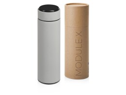 Waterline Вакуумный термос «Module X» с индикатором температуры, 500 мл, тубус, серый Cool grey 7C