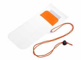 Разное Влагостойкий чехол "Repel", оранжевый/прозрачный