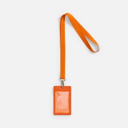 сделано в России Лента для бейджа Pin, оранжевая