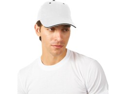 US Basic Бейсболка "New Castle" 6-ти панельная, белый/темно-синий