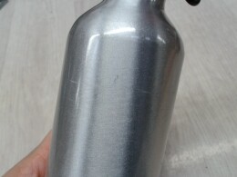 Разное Бутылка "Hip S" с карабином 400мл, серебристый