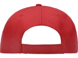 US Basic Бейсболка "Poly" 5-ти панельная 120 гр, красный