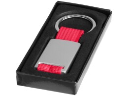 Разное Брелок "Mondo", серебристый/красный